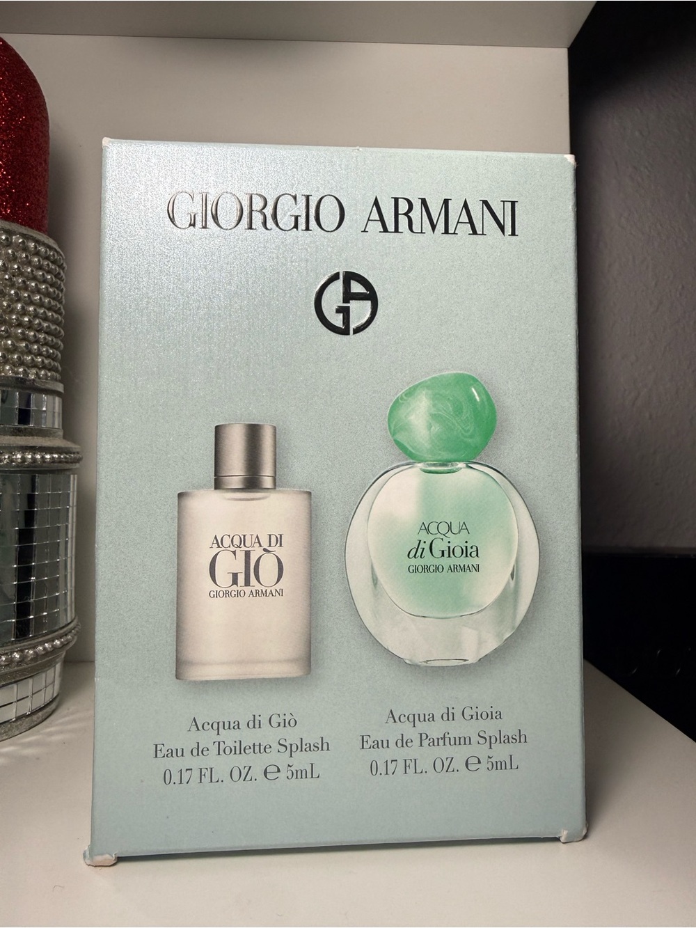 Giorgio Armani Acqua di Gio & Acqua di Gioia Gift Set - Light Green & White